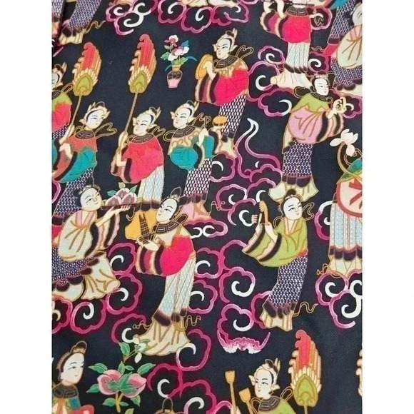 Josie Natori Women's Size S Asian Print Pajama Set - Picture 7 of 11